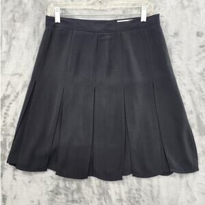Vintage Item... Skirt Womens S Black Pleated‎ Mini Side Zip School Girl Preppy